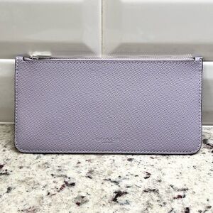 Coach Large Zip Top Card Case NWOT